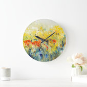 Grande Horloge Ronde Flore Sway II (Maison)