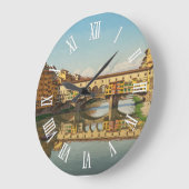 Grande Horloge Ronde Florence Italy Ponte Vecchio Wall Clock (Angle)