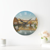 Grande Horloge Ronde Florence Italy Ponte Vecchio Wall Clock (Maison)