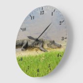 Grande Horloge Ronde Floride alligator Nice and quiet (Angle)