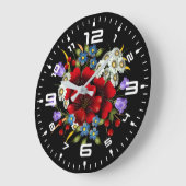 Grande Horloge Ronde Flower Bouquet (Angle)