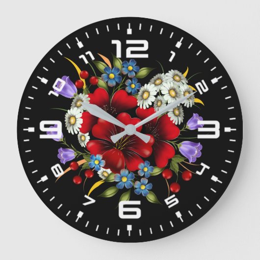 Grande Horloge Ronde Flower Bouquet (Recto)