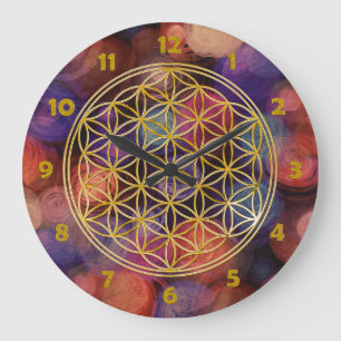 GRANDE HORLOGE RONDE FLOWER OF LIFE