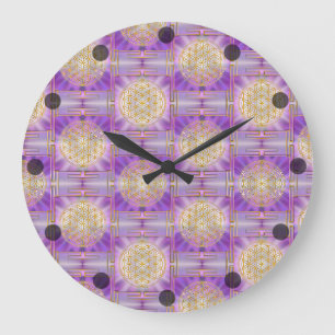 Grande Horloge Ronde FLOWER OF LIFE - Yantra seamless