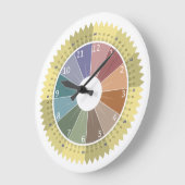Grande Horloge Ronde Flower Rainbow (Angle)