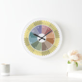 Grande Horloge Ronde Flower Rainbow (Maison)