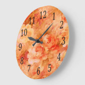 Grande Horloge Ronde Flower Round Clock (Angle)