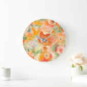 Grande Horloge Ronde Flowers (Maison)