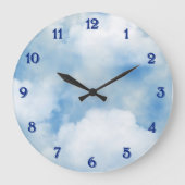 Grande Horloge Ronde Fluffy White Clouds (Recto)