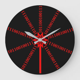 Grande Horloge Ronde Flux de données Fibre Optique