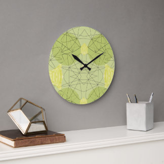 Grande Horloge Ronde Fluxos em Verde