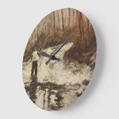 Grande Horloge Ronde Fly Fishing Round Clock (Angle)