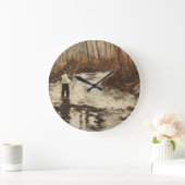 Grande Horloge Ronde Fly Fishing Round Clock (Maison)