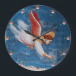 GRANDE HORLOGE RONDE FLYING ANGEL<br><div class="desc">Flight to Egypt,  Angel,  Giotto di Bondone 1267-1337. Italian Medieval fine art masterpiece.</div>