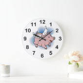Grande Horloge Ronde Flying Pigs Clock (Maison)