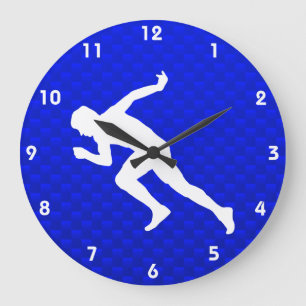 Grande Horloge Ronde Fonctionnement ; Bleu