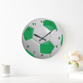 Grande Horloge Ronde Football Ball | (Maison)