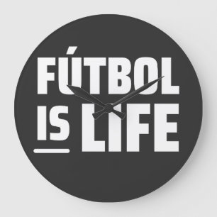 Grande Horloge Ronde football est vie, football, football, football amé