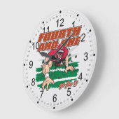 Grande Horloge Ronde Football quatrième et un (Angle)