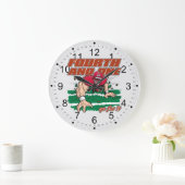 Grande Horloge Ronde Football quatrième et un (Maison)