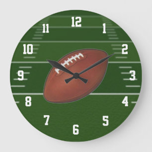 Grande Horloge Ronde Football sur le terrain