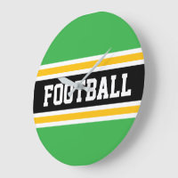 FOOTBALL Vert Blanc Noir Orange Bandes de course