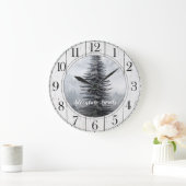 Grande Horloge Ronde Forêt rustique Aventure en bois désorganisé (Maison)