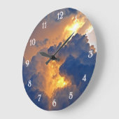 Grande Horloge Ronde Formation de nuages dramatiques (Angle)