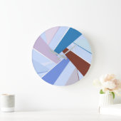 Grande Horloge Ronde Forme géométrique Abstraite 3 (Maison)