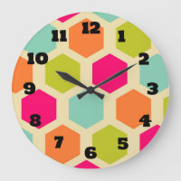 Formes d'hexagone en Motif de couleurs Vintages