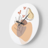 Grande Horloge Ronde formes esthétiques modernes (Angle)