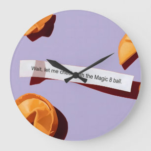 Grande Horloge Ronde Fortune Cookie & La Magie 8 ball