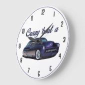 Grande Horloge Ronde Fou à propos d'une voiture (Angle)