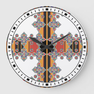 GRANDE HORLOGE RONDE FOUDA DE LA ROBE KABYLE A BIJOUX KABYLE