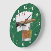 Grande Horloge Ronde Four Aces, A Drink and A Cigar (Angle)