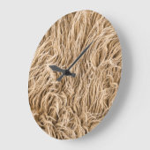 Grande Horloge Ronde Fourrure animale (Angle)