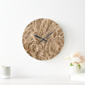 Grande Horloge Ronde Fourrure animale (Maison)
