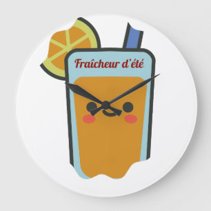 Grande Horloge Ronde Fraîcheur d'été