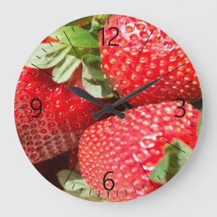 Grande Horloge Ronde Fraises
