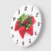Grande Horloge Ronde Fraises (Angle)