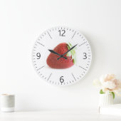 Grande Horloge Ronde Fraises (Maison)