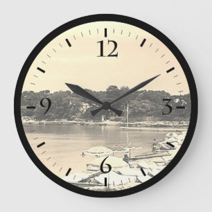 Grande Horloge Ronde France vintage Nice Antibes La plage de Garoupe So