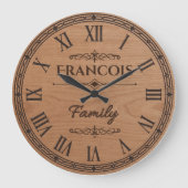 Grande Horloge Ronde FRANCOIS Family Wall Clock  (Recto)
