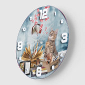 Grande Horloge Ronde Free books with a Kitten (Angle)