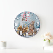 Grande Horloge Ronde Free books with a Kitten (Maison)