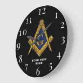 Grande Horloge Ronde Freemason Masonic Lodge Masonry (Angle)