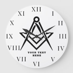 Grande Horloge Ronde Freemason Masonic Lodge Masonry