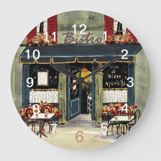 Grande Horloge Ronde French Bistro wall clock (Recto)