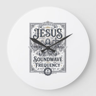 Grande Horloge Ronde Fréquence d'onde sonore Jésus Fréquence d'onde son