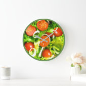 Grande Horloge Ronde Fresh Salad Kitchen Wall Clocks (Maison)